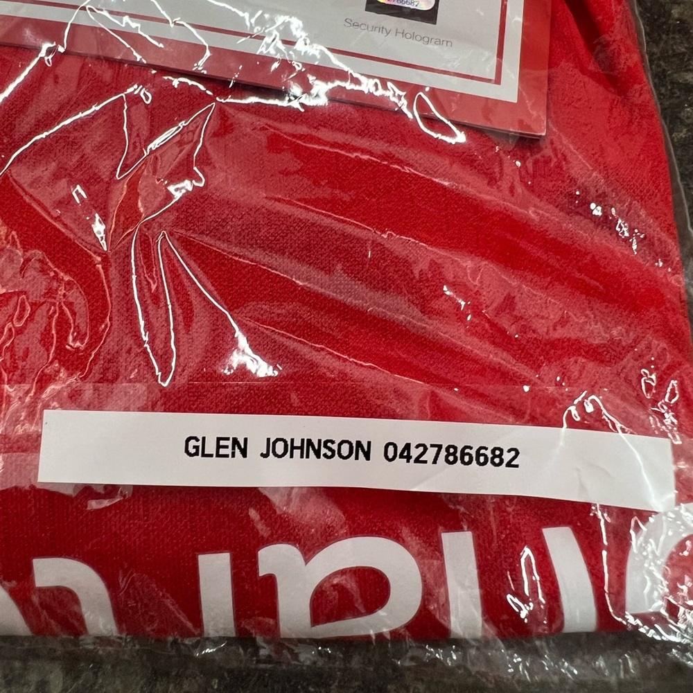 Glen Johnson Autographed Liverpool FC Warrior Jersey. New with COA